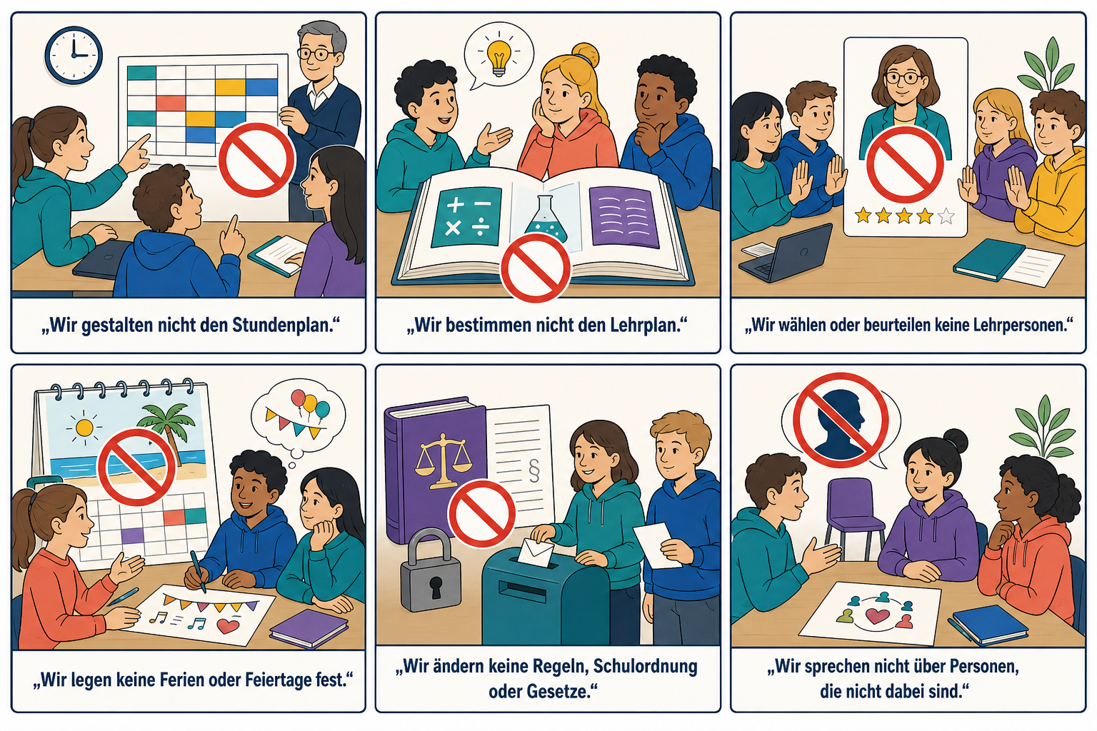 Grenzen des Schulparlaments Grenzen des Schulparlaments